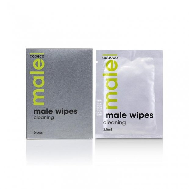 COBECO Male szappanmentes intim törlőkendő férfiaknak  5 x 5 ml